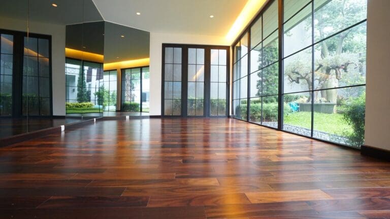 Engineered Wood Floor of commercial business.