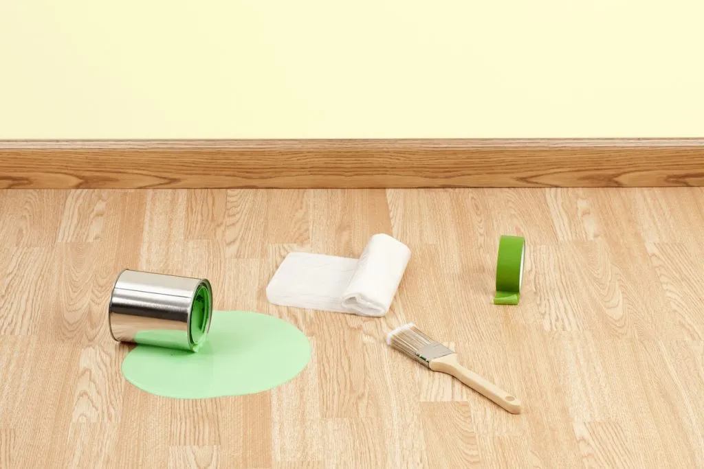 How To Get Paint Off The Vinyl Floor FlooPros Of Western PA   Paint Spill On Vinyl Floor.webp